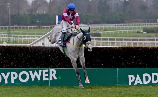 Sean Flanagan onboard Disko clears the last on the way to winning the race