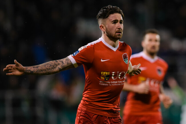 Sean Maguire celebrates scoring a penalty and the winning goal