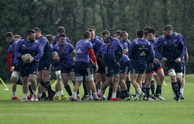 A view of the Munster squad