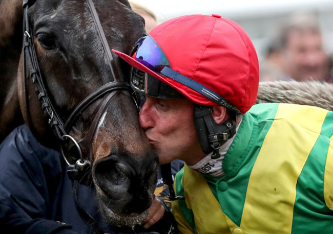 Robbie Power celebrates winning with Sizing John