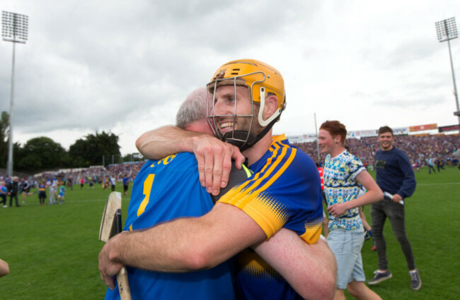 Kieran Bergin celebrates