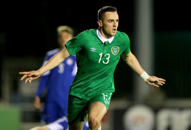 Dylan Connolly celebrates scoring