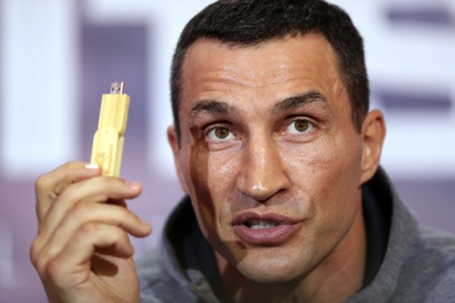 Anthony Joshua v Wladimir Klitschko Press Conference - Sky Sports Studios