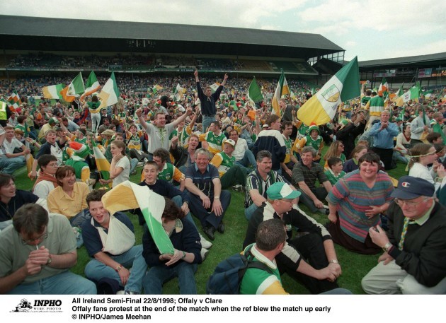 Offaly fans protest 22/8/1998