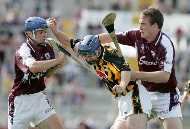 Eoin Larkin with David Collins and Barry Cullinane