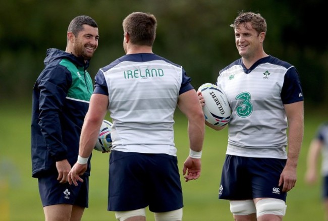 Rob Kearney, Sean O'Brien and Jamie Heaslip