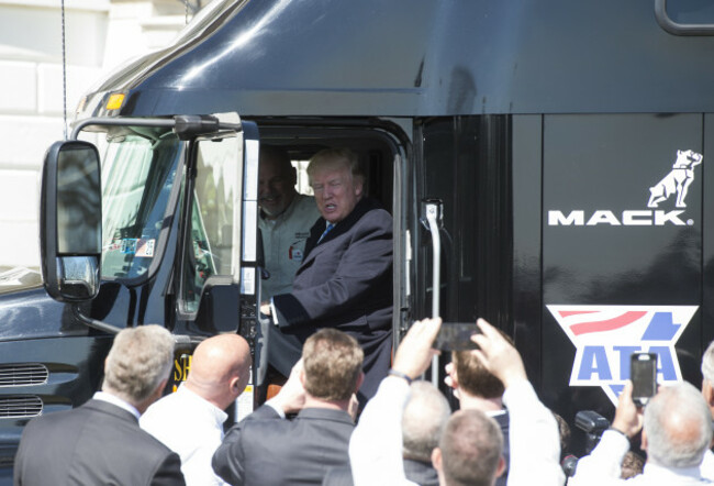 President Trump welcomes truckers to the White House