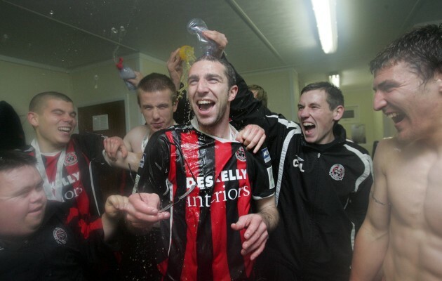 Owen Heary celebrates