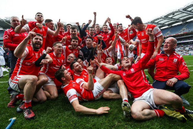 Cuala celebrate winning