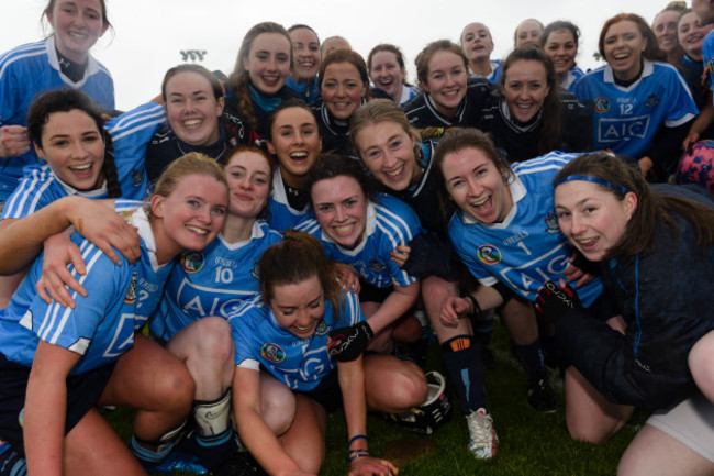 Dublin celebrate winning the league final