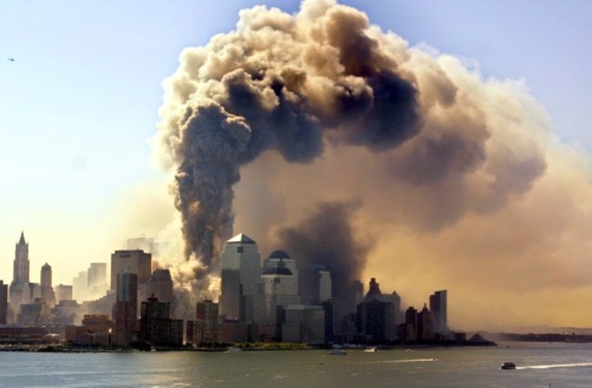 Terrorist attack: The World Trade Center collapses