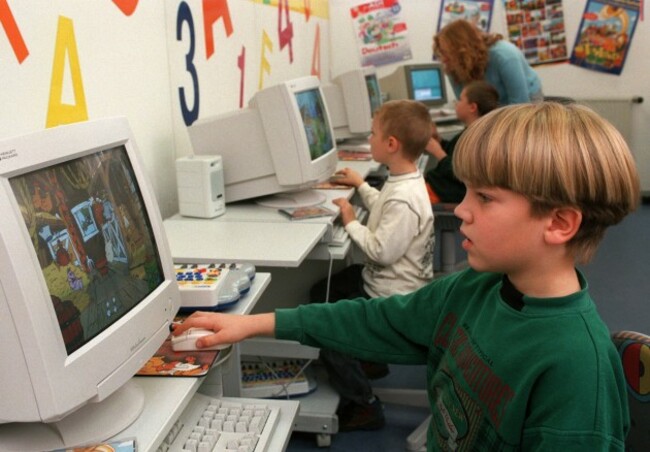 Children at computer