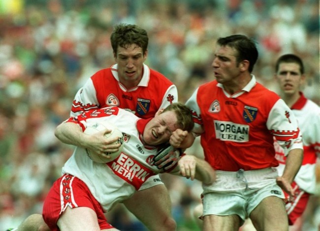 Dermot Heaney with Kieran McGeeney and Enda McNulty 4/7/1999