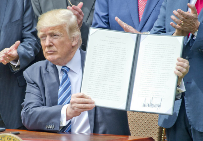 DC: Trump Signs Two Documents