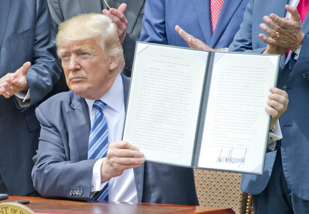 DC: Trump Signs Two Documents