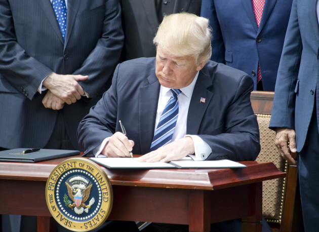 DC: Trump Signs Two Documents
