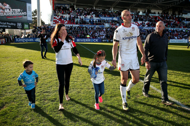 Ruan Pienaar with his wife Monique son Jean Luc, daughter Lemay and father Gysie Pienaar