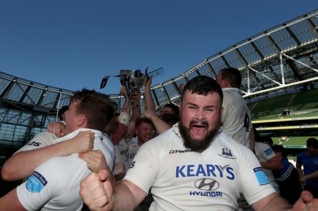Rory Burke celebrates