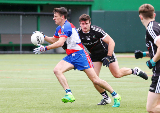 New York's Danny Sutcliffe and Pat Hughes of Sligo