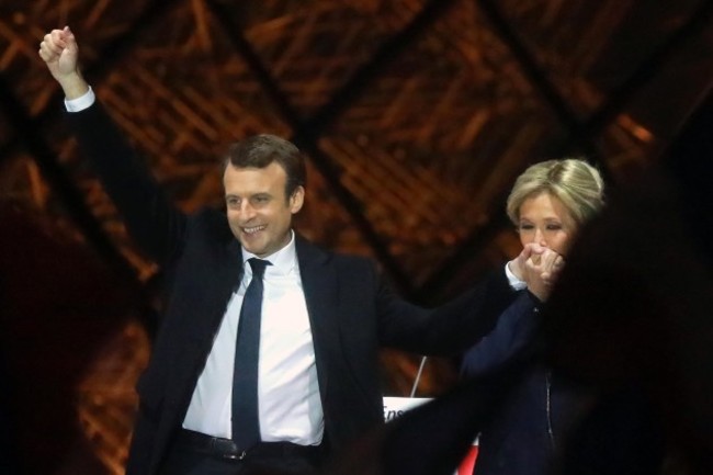 Emmanuel Macron Delivers His Speech After Wining Presidential Election - Paris