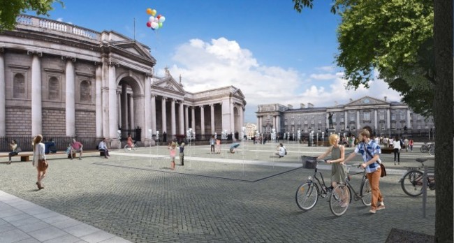 DCC College Green view  towards  Bank of Ireland