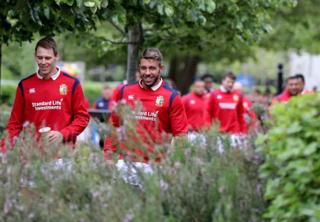 Liam Williams and Rhys Webb