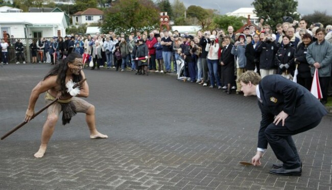 Brian O'Driscoll at the official powhiri