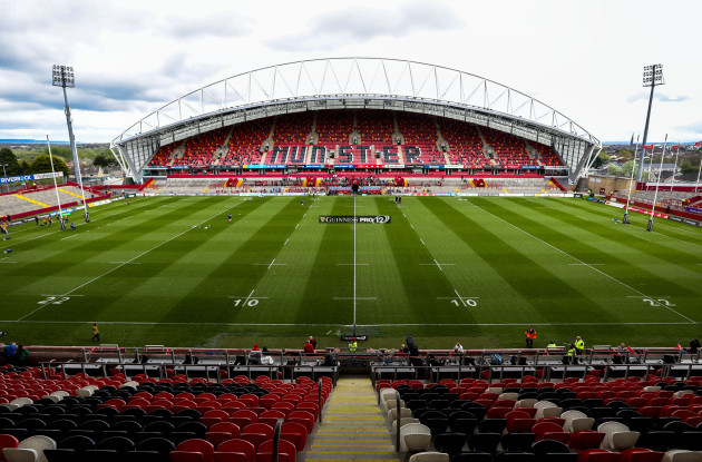 A view of Thomond Park before the game