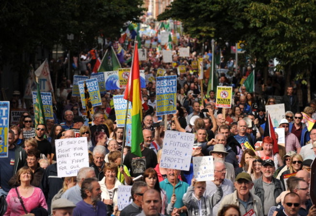 Anti-water charge protest