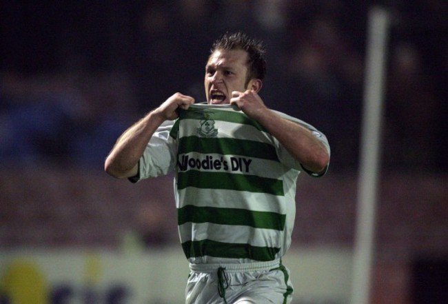 Trevor Molloy celebrates after scoring 22/11/2005