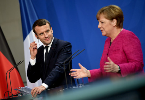 French President Macron visits Germany