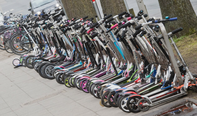 Scooters at school in Hanover