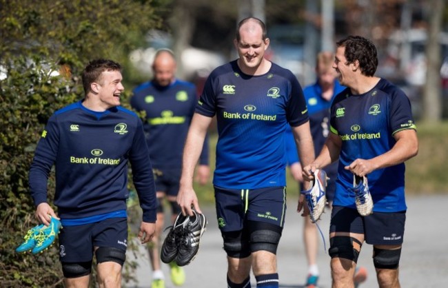 Josh van der Flier, Devin Toner and Mike McCarthy