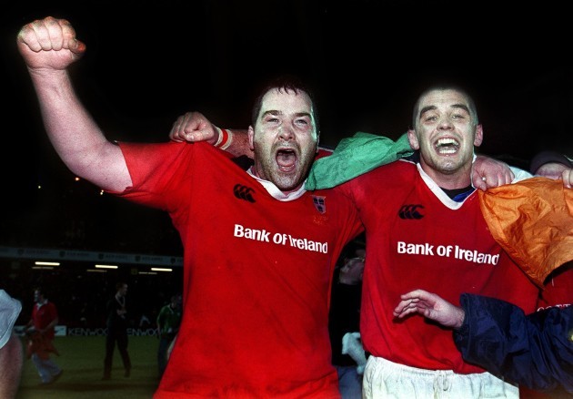 Anthony Foley and Alan Quinlan 28/11/1999