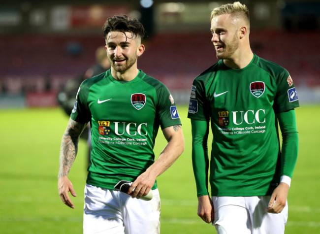 Sean Maguire and Kevin O’Connor celebrate winning