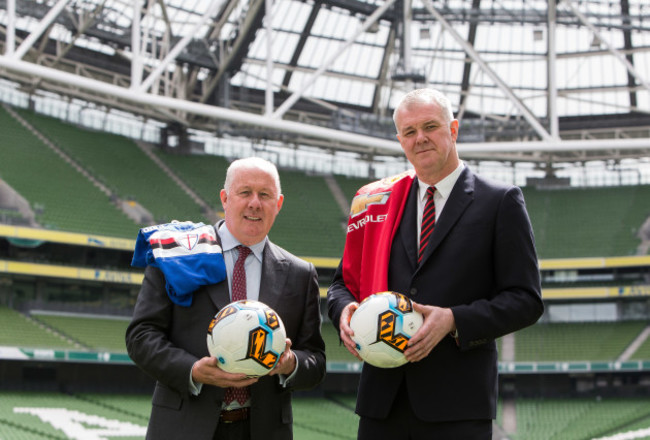 Liam Brady and Gary Pallister