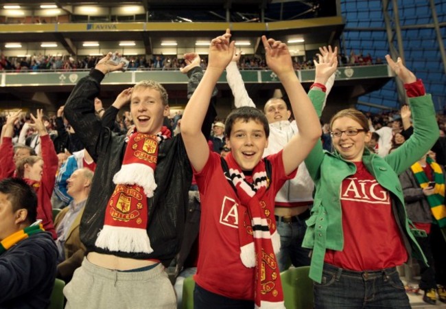 Fans in the Aviva Stadium