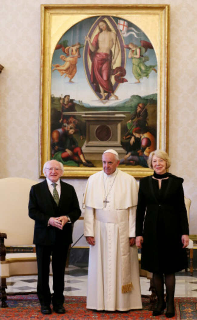 Pope Francis Meets Michael D. Higgins President of Ireland - Vatican