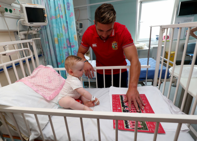 Rhys Webb with Rosie Ogle