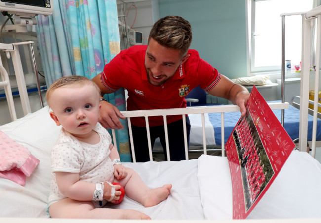 Rhys Webb with Rosie Ogle