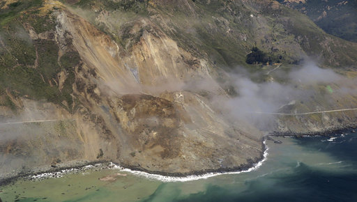 Big Sur Rockslide