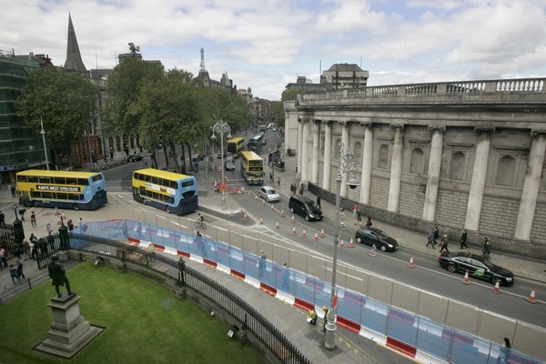 File Photo The proposal to remodel College Green as a pedestrian – priority plaza is a Dublin City Council and National Transport Authority initiative