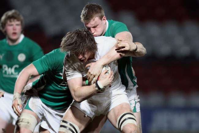 Jack O'Connell and Rhys Ruddoc tackle Alex Gray