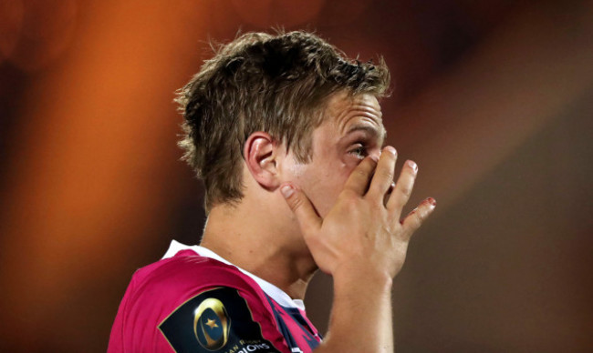 Jules Plisson dejected after the game