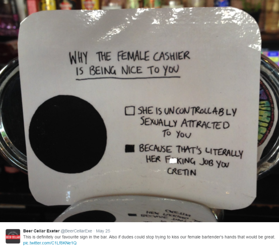 female cashier