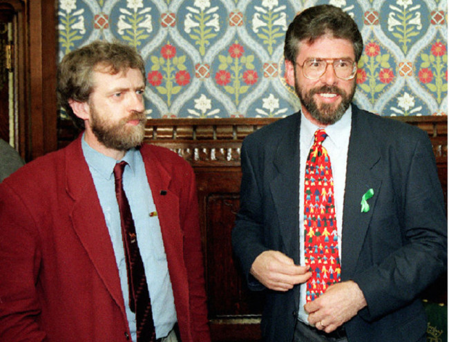 Jeremy Corbyn and Gerry Adams file