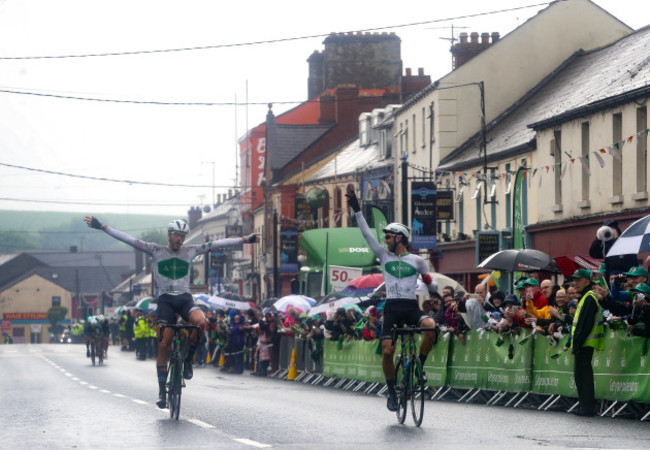 Daan Meijers celebrates winning stage 7