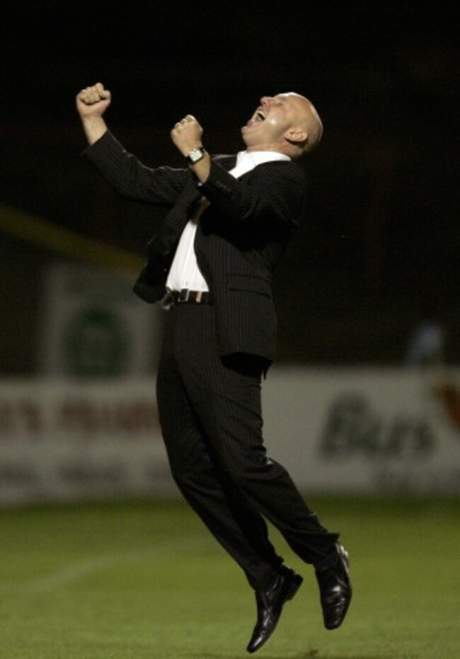 Paul Doolin celebrates