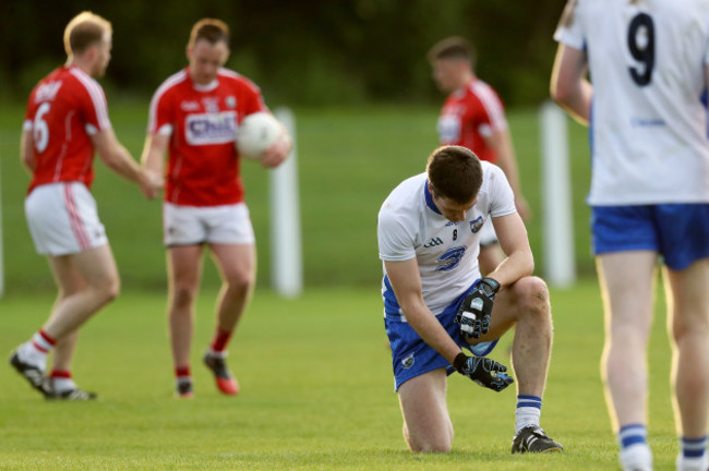 Tommy Prendergast dejected at the final whistle