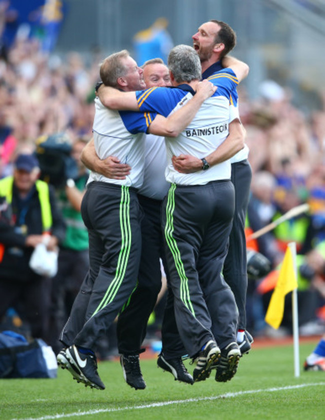 Michael Ryan celebrates